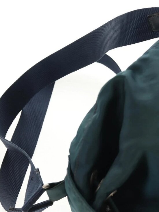 PRADA Backpack Nylon Blue Silver Auth 157773 main image 10